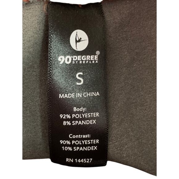 Small 90 Degree by Reflex Rust Faux Leather Leggings Womens - Picture 6 of 6